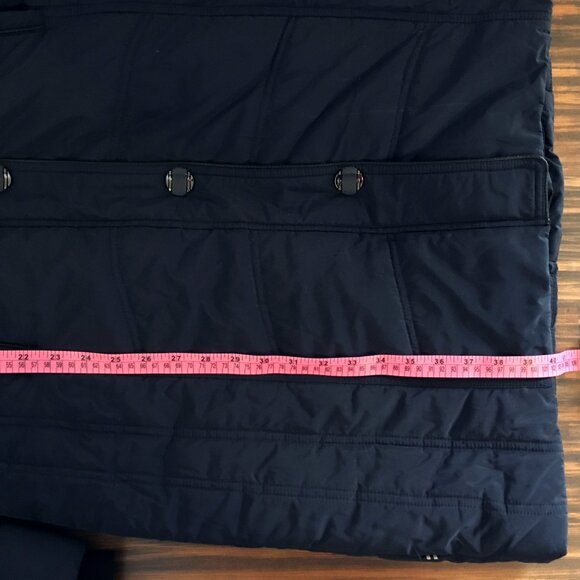 [Novelti] Navy Blue Padded Parka w/ Detachable Faux Fur Hood | M | Good - Picture 3 of 13